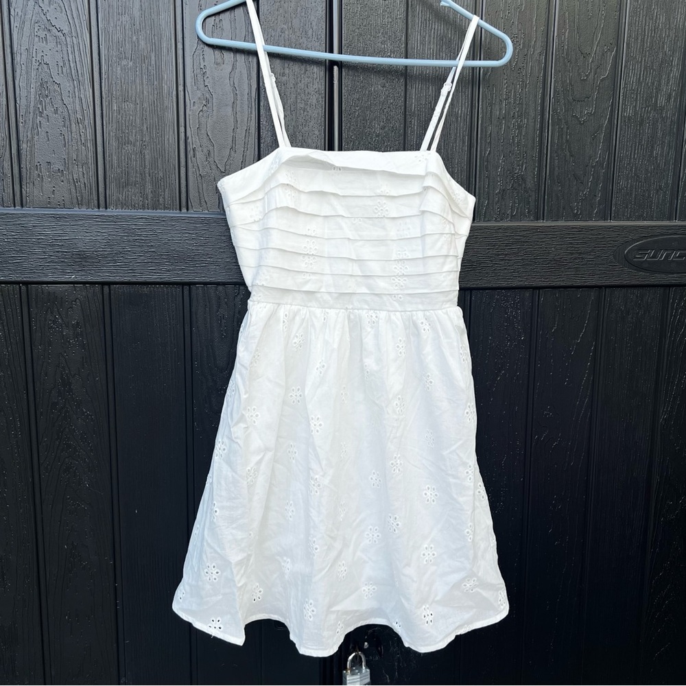 Lily Rose Brand New White Floral Double Layered Brunch Dress Size Xs